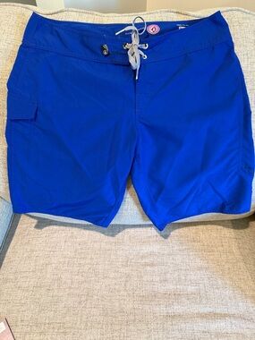 Volcom Stone Pure Function Cinch Fly Blue Boardshorts 33”waist